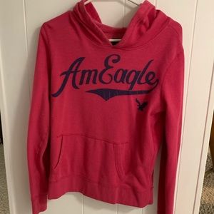 American eagle pink hoodie size medium